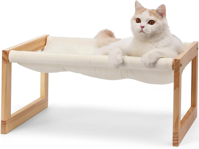 Plush Velvet Cat Hammock Bed