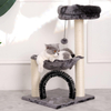 Multi-Level Cat Tree Tower with Scratching Posts And Plush Basket