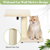 Adjustable Cat Wall Furniture Set with Scratching Post