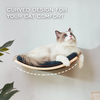 Curved Cat Wall Shelf with Cushion