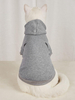 Basic Cat Hoodie Light Grey