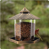 Hexagon Shaped Wild Bird Feeder with Large Capacity