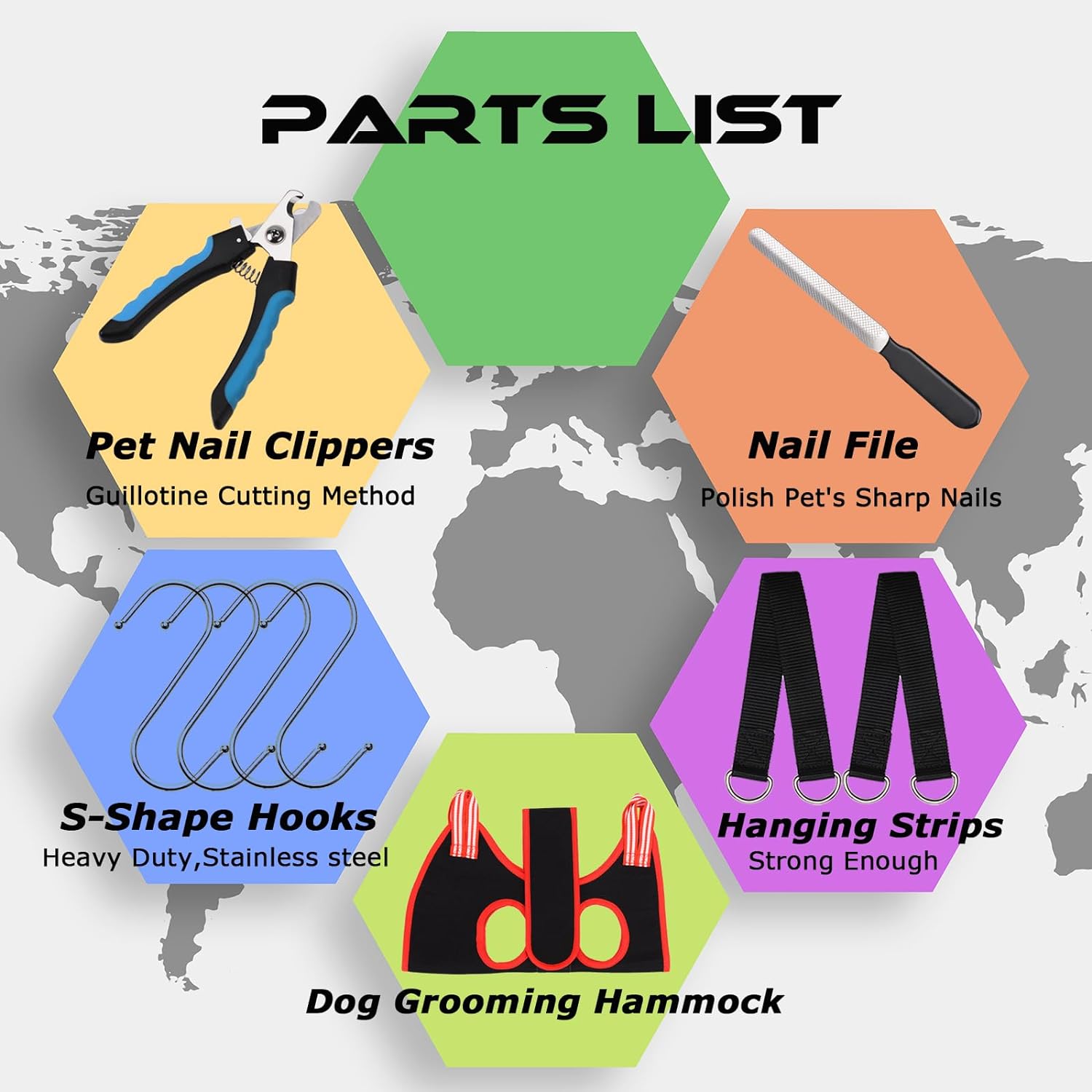 Rugged And Durable Pet Grooming Hammock Harness