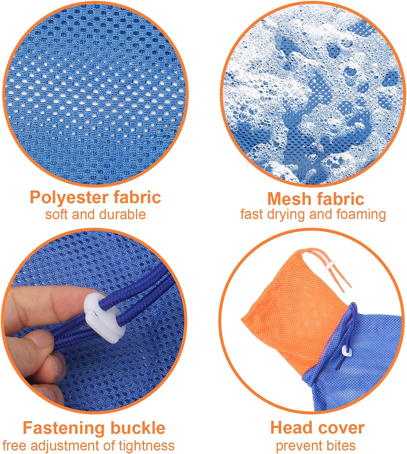Breathable Mesh Anti-scratch Adjustable Cat Grooming Bag