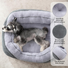 WHKJ Orthopedic Cat Bed with Anti-Slip Bottom