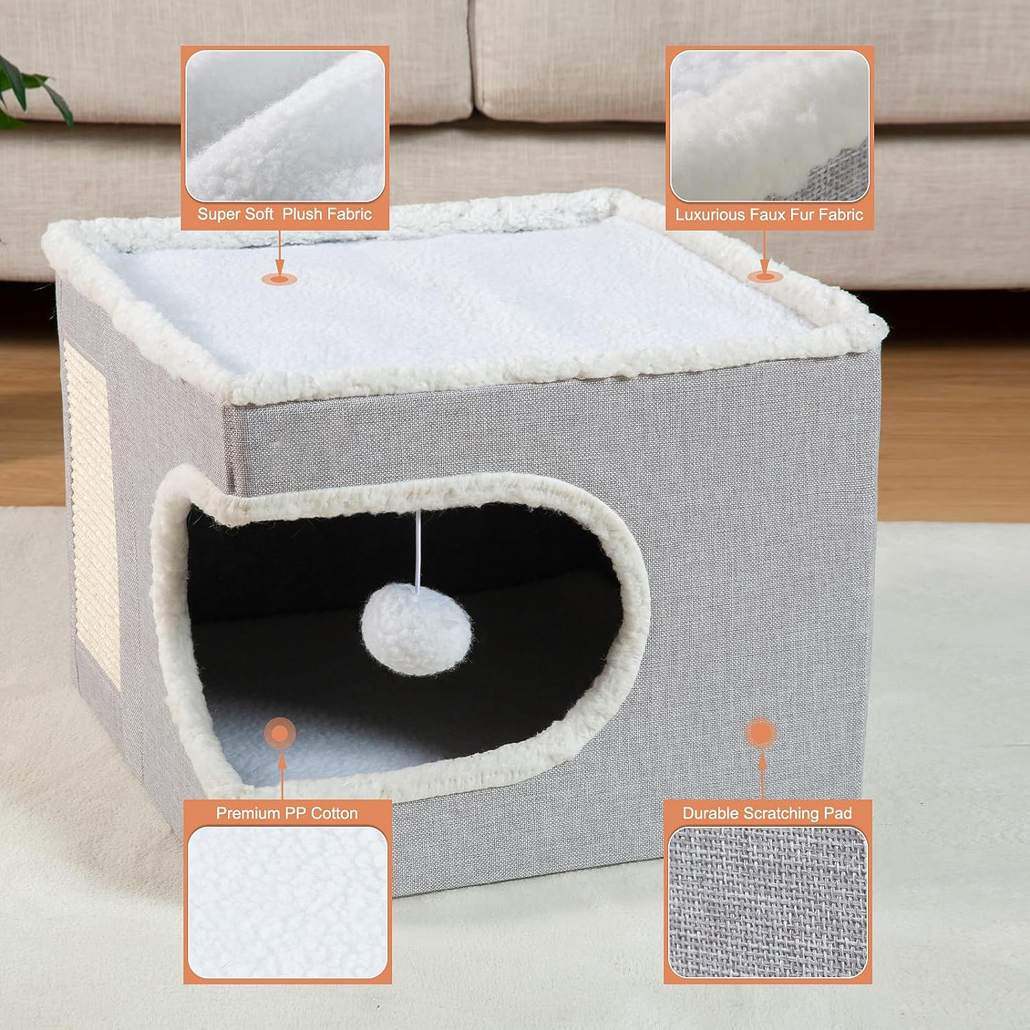 WHKJ Covered Cat Cube House
