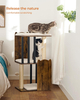Rustic Brown 3-Tier Cat Tree Tower Condo with Sisal Scratching Posts
