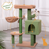 Cute Cactus Cat Tree with Private Condo And Scratching Posts