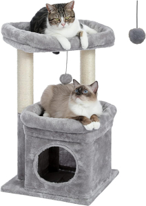 Cozy Cat Tree Tower with Plush Perches And Sisal Scratching Posts