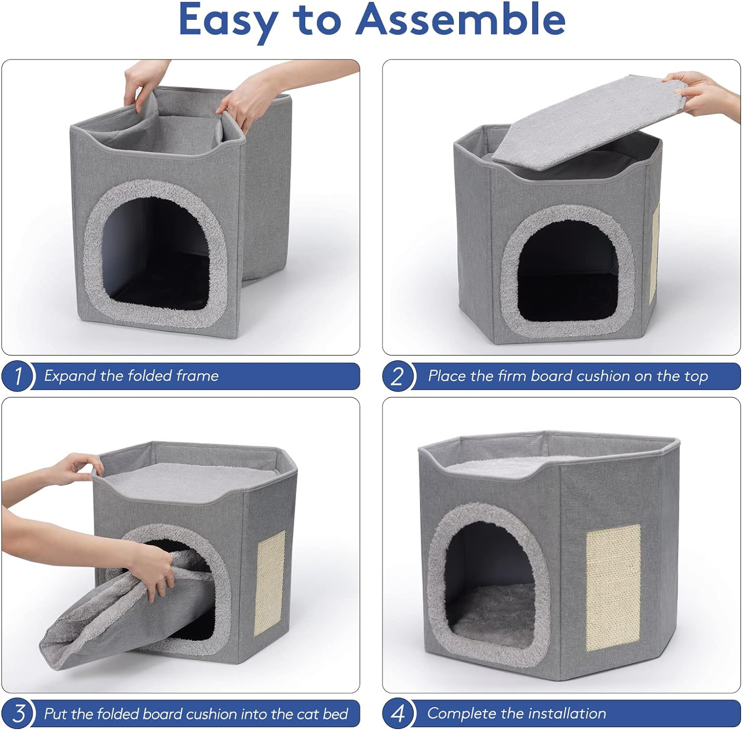 WHKJ Hexagon Cat House Bed