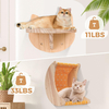 Moon-Shaped Cat Hammock Wall Set