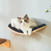 Curved Cat Wall Shelf with Cushion