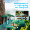 Advanced Solar-Powered Bird Feeder Camera with AI Bird Recognition and 1080P HD Night Vision
