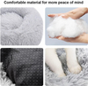 Round Soft Cat Bed for Indoor Use