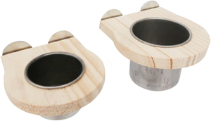 Stainless Steel Hanging Bird Feeder And Waterer Set for Cage