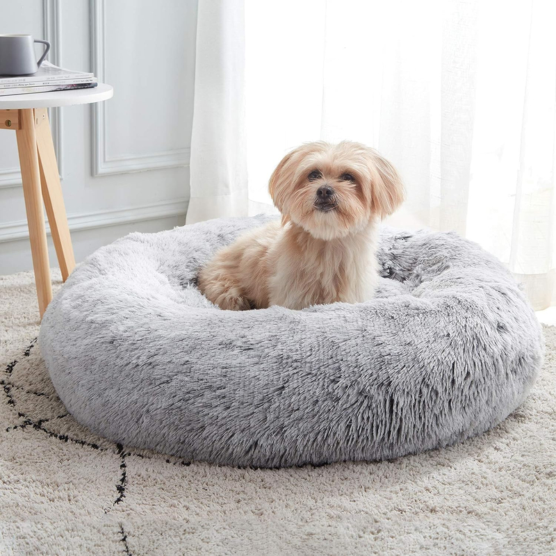 WHKJ Cozy Faux Fur Cat Bed