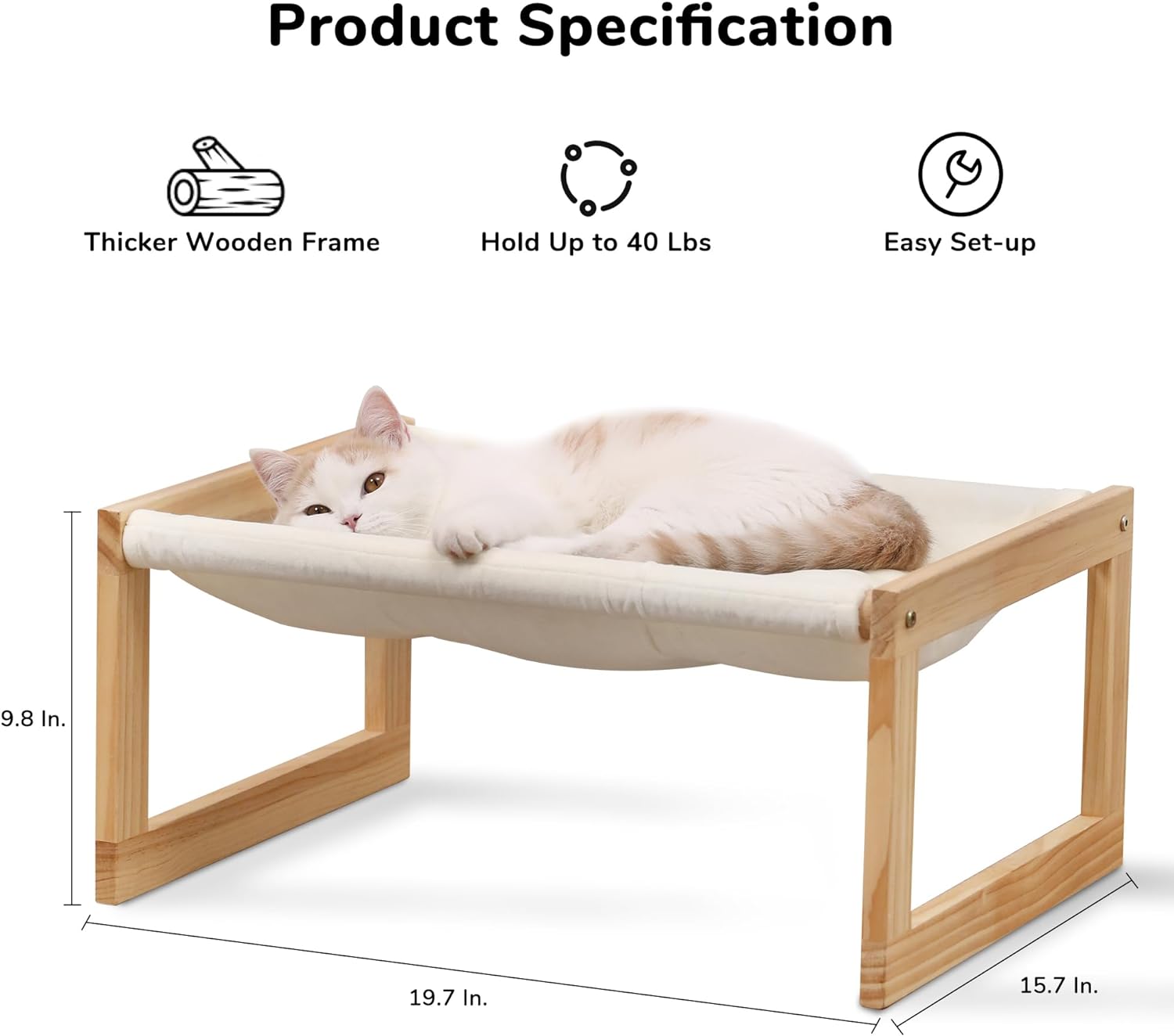 Plush Velvet Cat Hammock Bed
