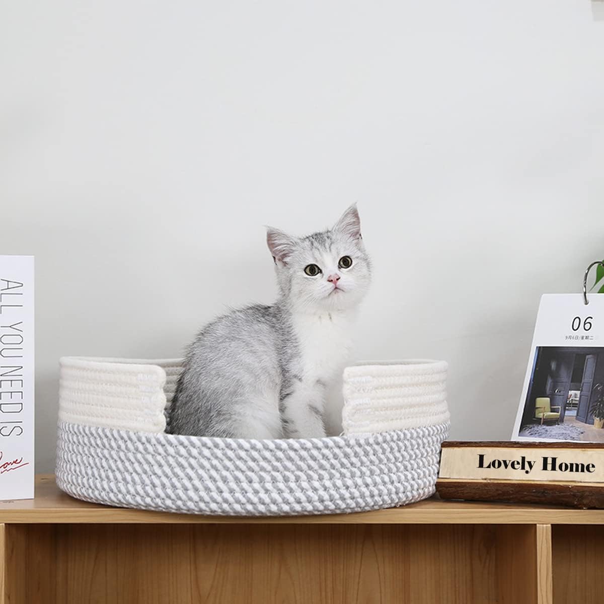 WHKJ Cotton Rope Cat Bed