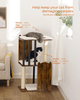 Rustic Brown 3-Tier Cat Tree Tower Condo with Sisal Scratching Posts