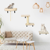 Adjustable Cat Wall Furniture Set with Scratching Post