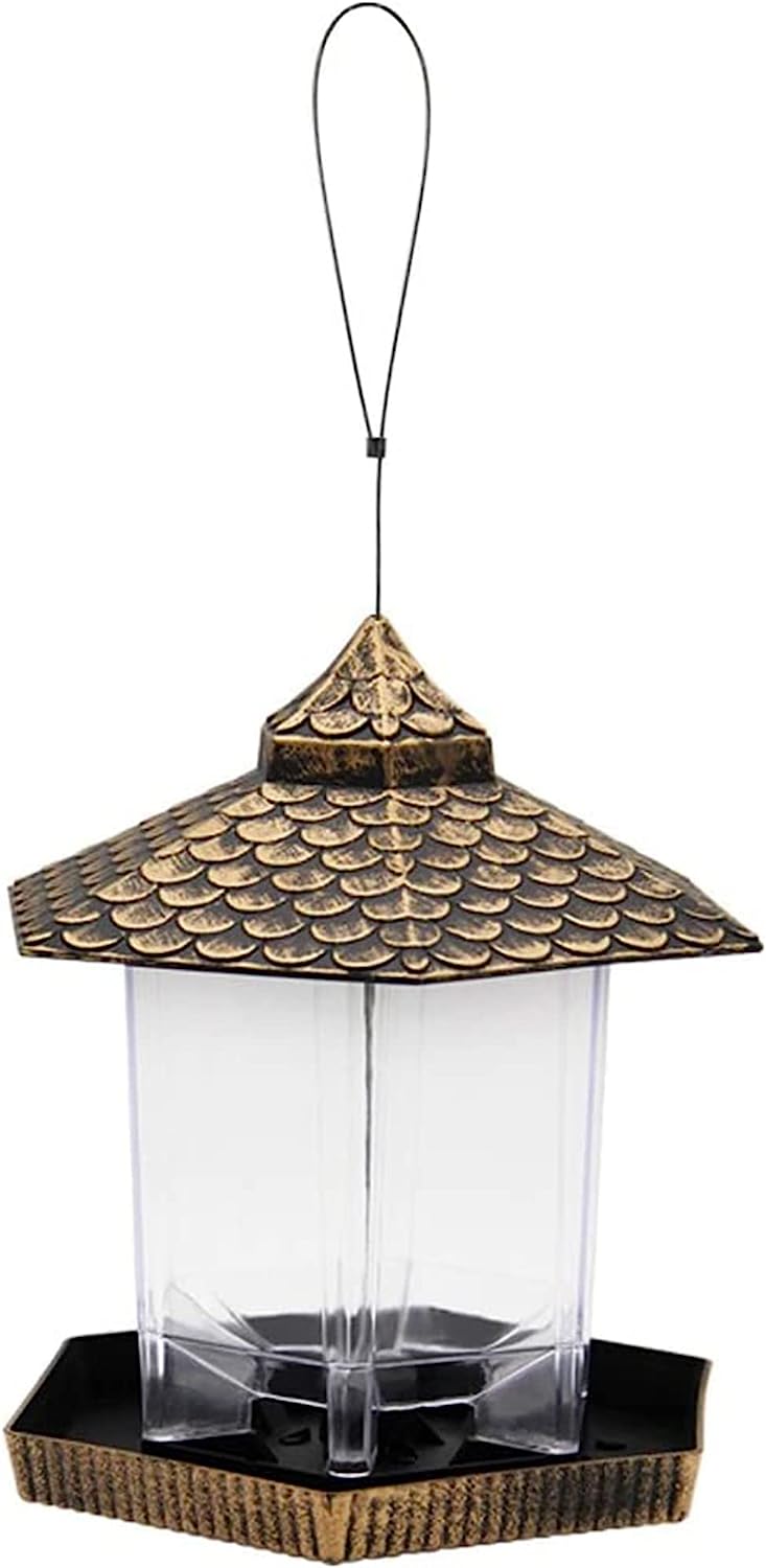 Hexagon Shaped Wild Bird Feeder with Large Capacity
