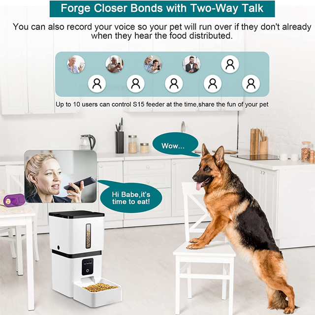 Wehao Pets 8L Large Automatic Food Feeder For Dogs 