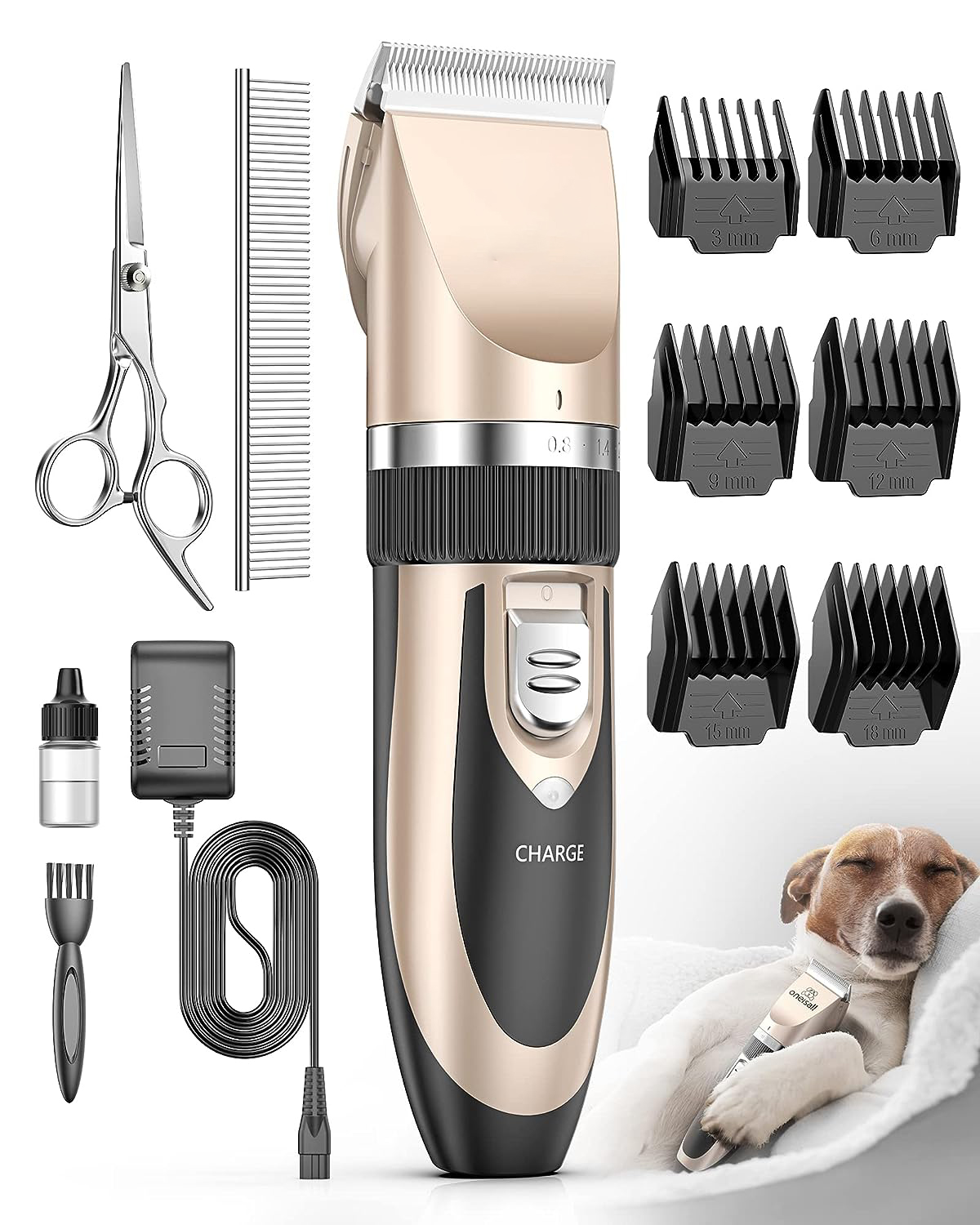 Low Noise Rechargeable Electric Silent Pet Hair Clipper