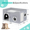 WHKJ Foldable Cat Cave House