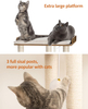 Rustic Brown Large Cat Tree Tower Condo with Full Sisal Scratching Posts