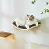 Curved Cat Wall Shelf with Cushion