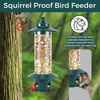 Durable Hanging Bird Feeder with Squirrel-Proof Design