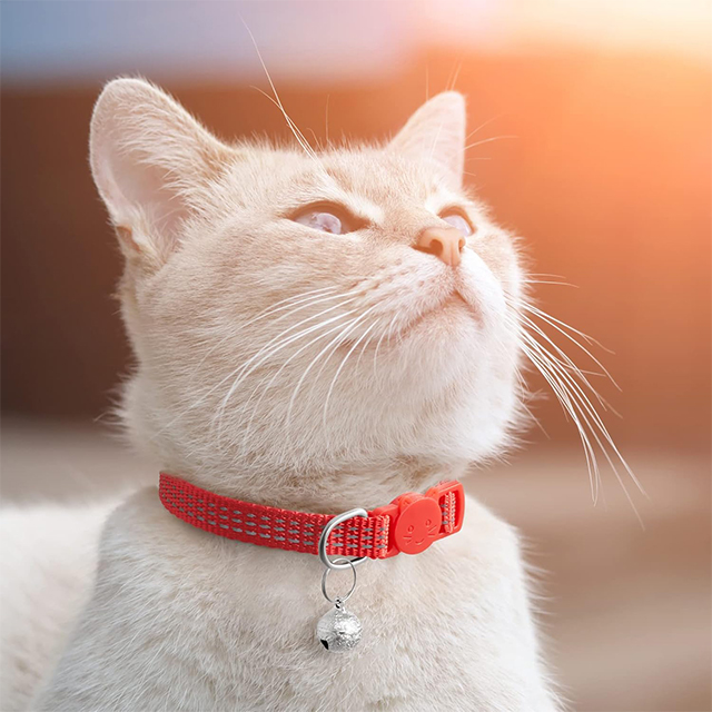 Wehao Cute Safe Breakaway Cat Collar with Reflective Strip And Bell