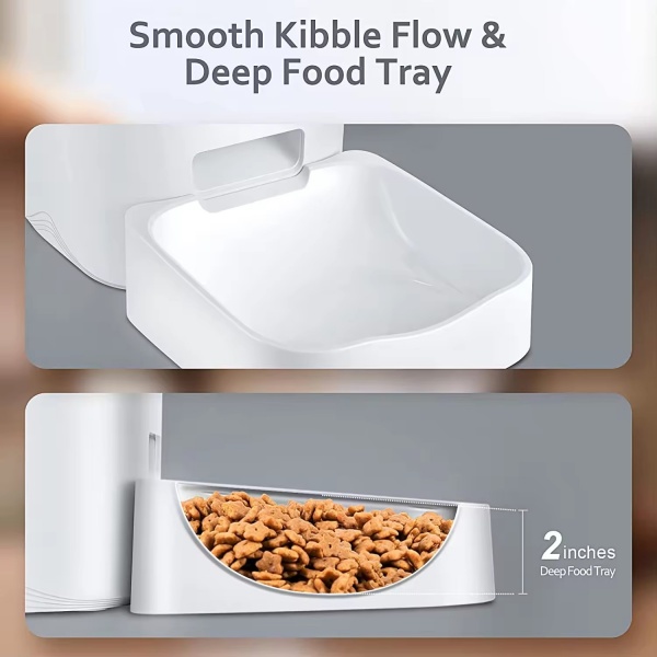 Smooth Kibble Flow & Deep Food Tray