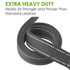 Wehao Dog Leash Dual Handles Nylon Traffic Reflective 360 Clasp