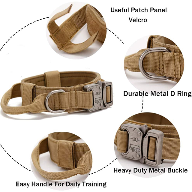 Wehao Tactical Dog Collar Adjustable Military Collar