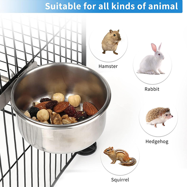 Wehao Stainless Bird Bowl Easy Clean Safe