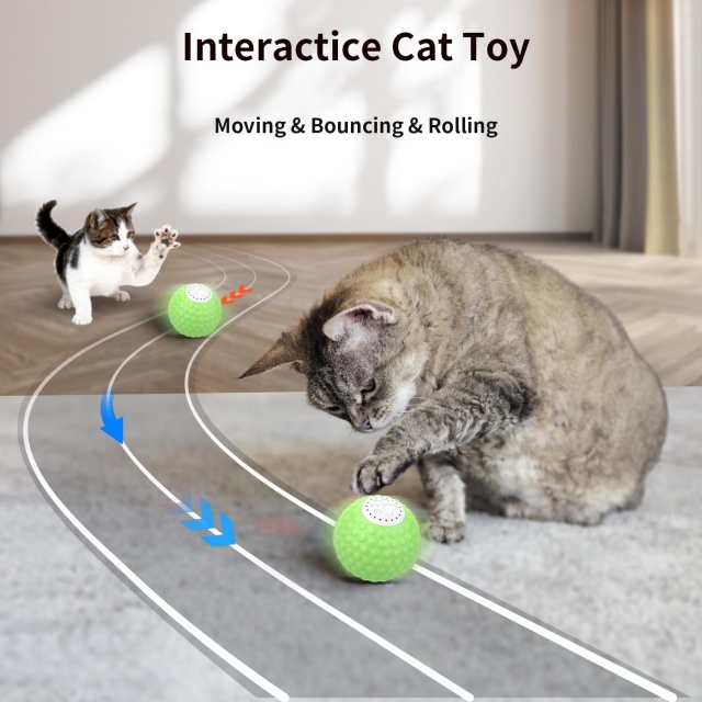 Bulk Remote Controlled Interactive Cat Toys Balls With Bird Sound