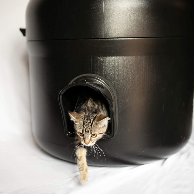 Kitty Tube Outdoor Cat House