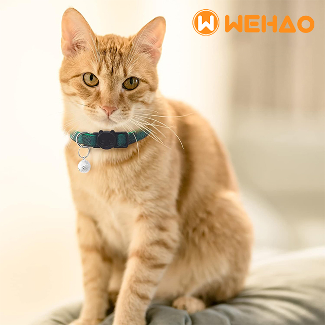Wehao Safe Breakaway Plaid Cat Collar with Bell
