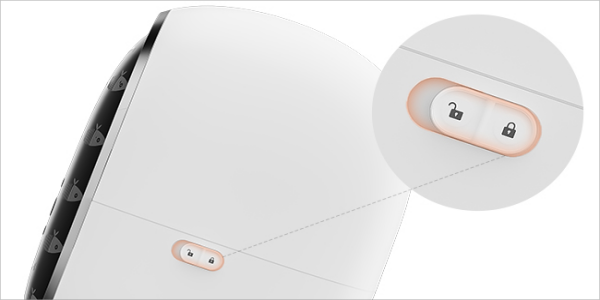 Slide-to-Lock Button