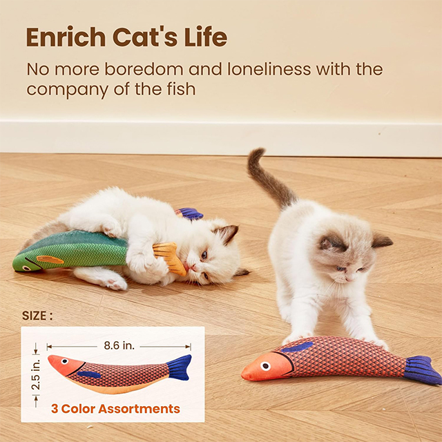 Wehao Plush Catnip Kicker Interactive Toy