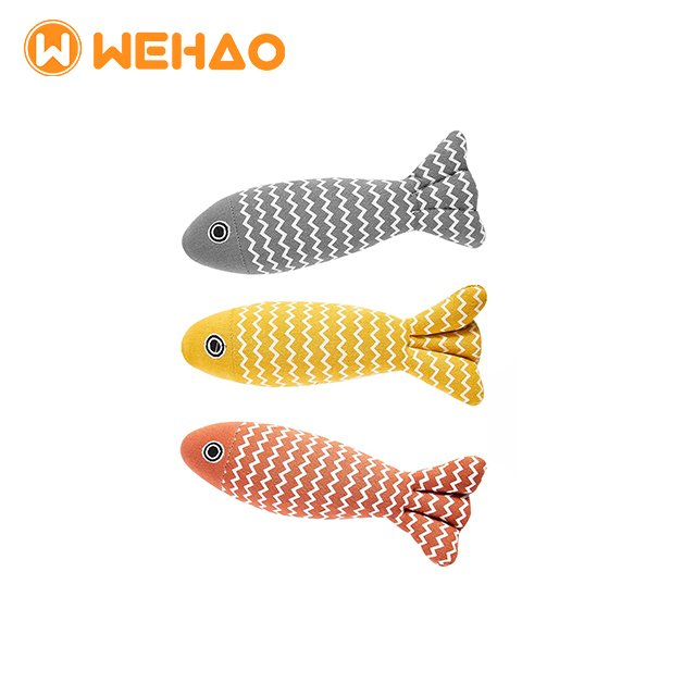 Wehao Realistic Fish Catnip Toys Engaging Durable Organic