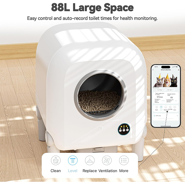 Wehao Smart Self-Cleaning Cat Litter Box