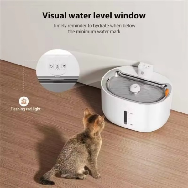 Visual Water Level Pet Fountain