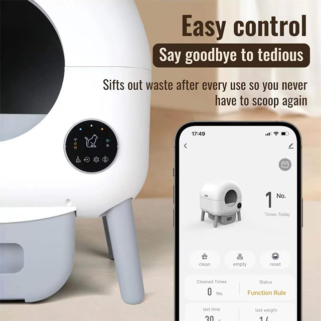 Wehao Self-Cleaning Cat Litter Box with Safety Features