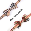 Wehao Plaid Breakaway Cat Collar with Bow Bell