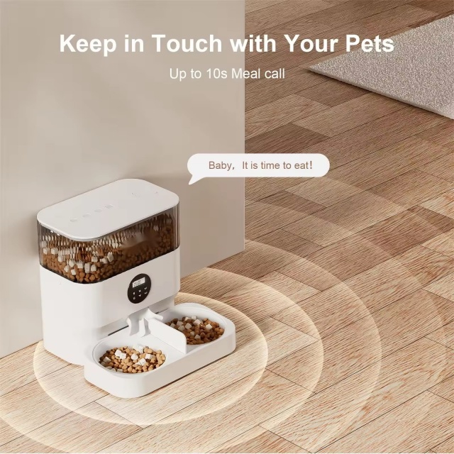 Wehao Pets 5L / 7L Automatic Pet Feeder with Camera And Double Bowls