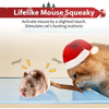 Wehao Realistic Squeaky Mouse Toy for Cats Mental Stimulation
