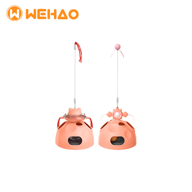 Wehao 4 in 1 Interactive Cat Toy Food Dispenser Teaser