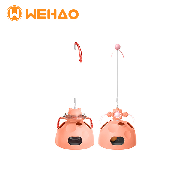 Wehao 4 in 1 Interactive Cat Toy Food Dispenser Teaser